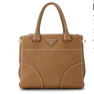 Prada City Calf Leather Tote